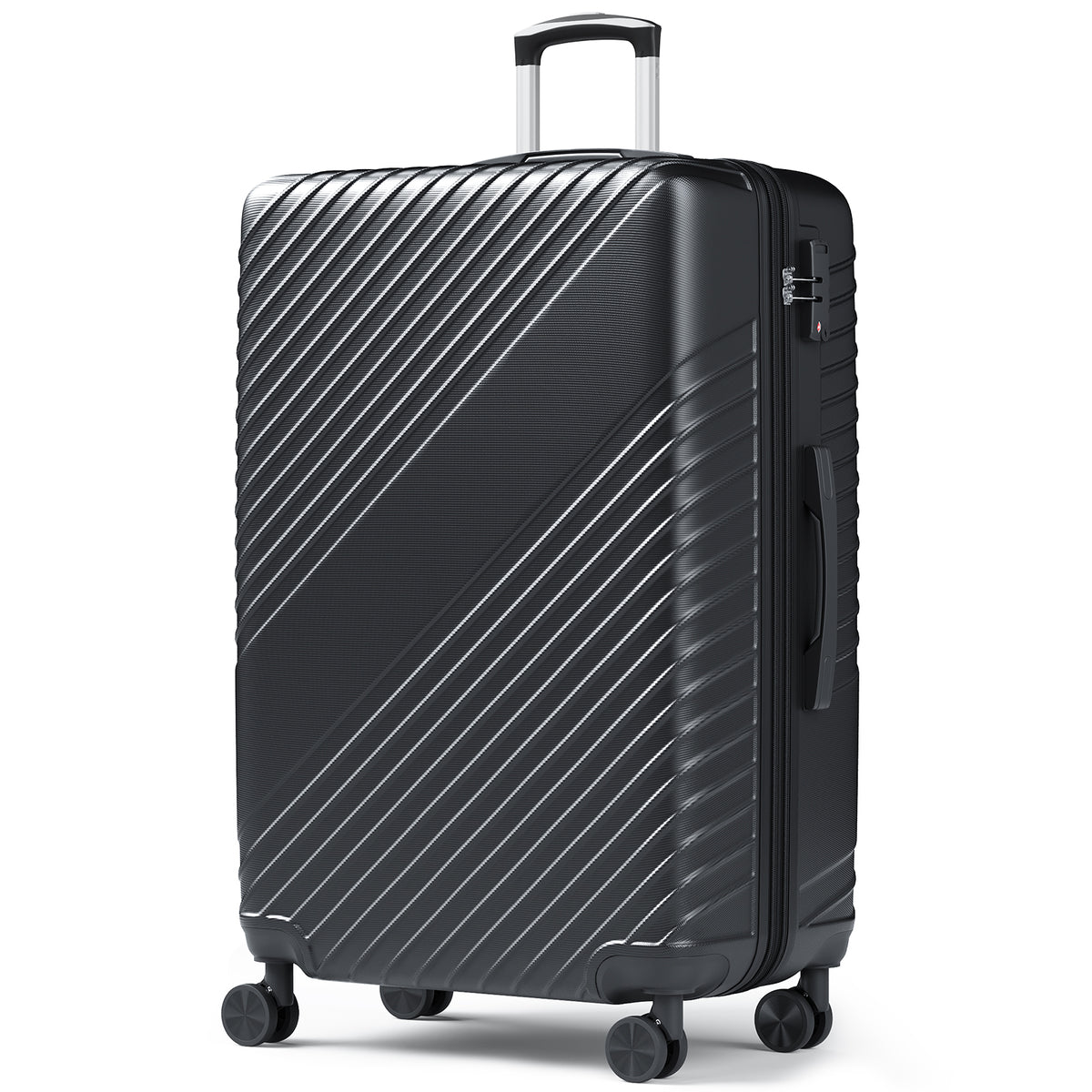 20 Inch Carry On Luggage, ABS Hardside Suitcase with Spinner Wheels, Airline-Approved Cabin Luggage with TSA Security Lock, Expandable Travel Suitcase for Flights, Business Trips & Weekend Vacations