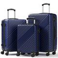 Luggage Sets 3 Piece, ABS Hardside Suitcase Set (20/24/28) with Spinner Wheels, TSA Security Lock, Airline-Approved Carry-On & Lightweight Large Checked Luggage for Business, Travel, Family Vacations