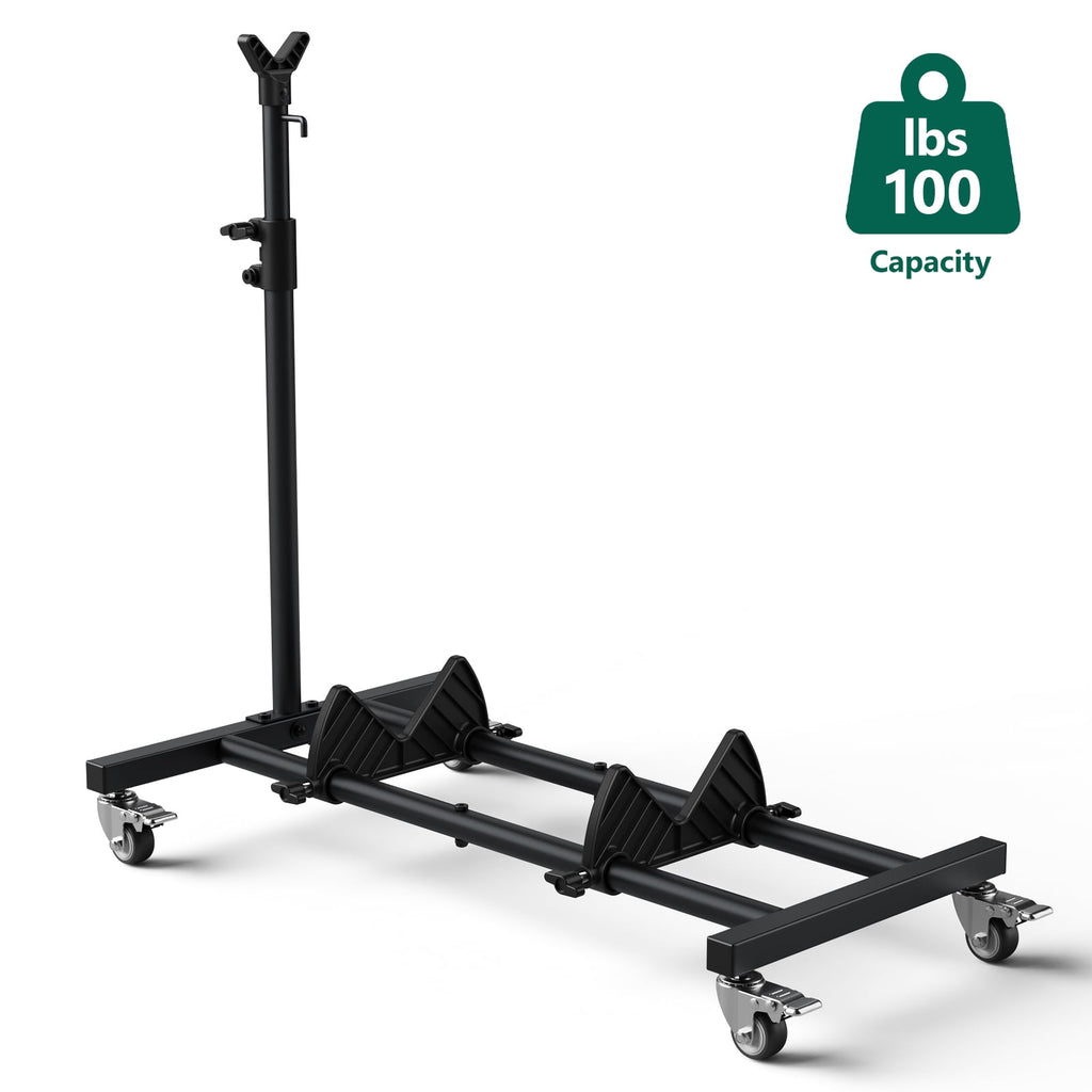 HaiNova Adjustable Height Vertical Bike Stand, Freestanding Bike Rack with Wheels for Garage & Apartment, Safe & Secure, for Wheels Sizes up to 29”