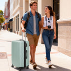 20 Inch Carry On Luggage, ABS Hardside Suitcase with Spinner Wheels, Airline-Approved Cabin Luggage with TSA Security Lock, Expandable Travel Suitcase for Flights, Business Trips & Weekend Vacations
