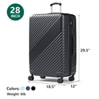 20 Inch Carry On Luggage, ABS Hardside Suitcase with Spinner Wheels, Airline-Approved Cabin Luggage with TSA Security Lock, Expandable Travel Suitcase for Flights, Business Trips & Weekend Vacations
