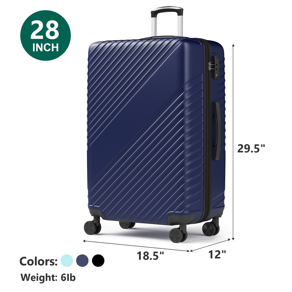 20 Inch Carry On Luggage, ABS Hardside Suitcase with Spinner Wheels, Airline-Approved Cabin Luggage with TSA Security Lock, Expandable Travel Suitcase for Flights, Business Trips & Weekend Vacations