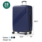 20 Inch Carry On Luggage, ABS Hardside Suitcase with Spinner Wheels, Airline-Approved Cabin Luggage with TSA Security Lock, Expandable Travel Suitcase for Flights, Business Trips & Weekend Vacations