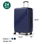 20 Inch Carry On Luggage, ABS Hardside Suitcase with Spinner Wheels, Airline-Approved Cabin Luggage with TSA Security Lock, Expandable Travel Suitcase for Flights, Business Trips & Weekend Vacations