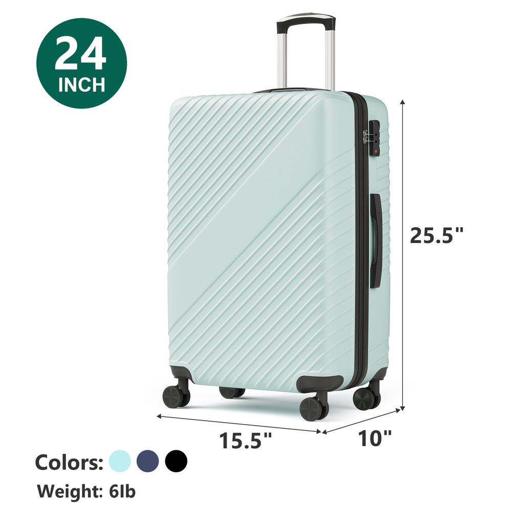 20 Inch Carry On Luggage, ABS Hardside Suitcase with Spinner Wheels, Airline-Approved Cabin Luggage with TSA Security Lock, Expandable Travel Suitcase for Flights, Business Trips & Weekend Vacations