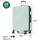 20 Inch Carry On Luggage, ABS Hardside Suitcase with Spinner Wheels, Airline-Approved Cabin Luggage with TSA Security Lock, Expandable Travel Suitcase for Flights, Business Trips & Weekend Vacations
