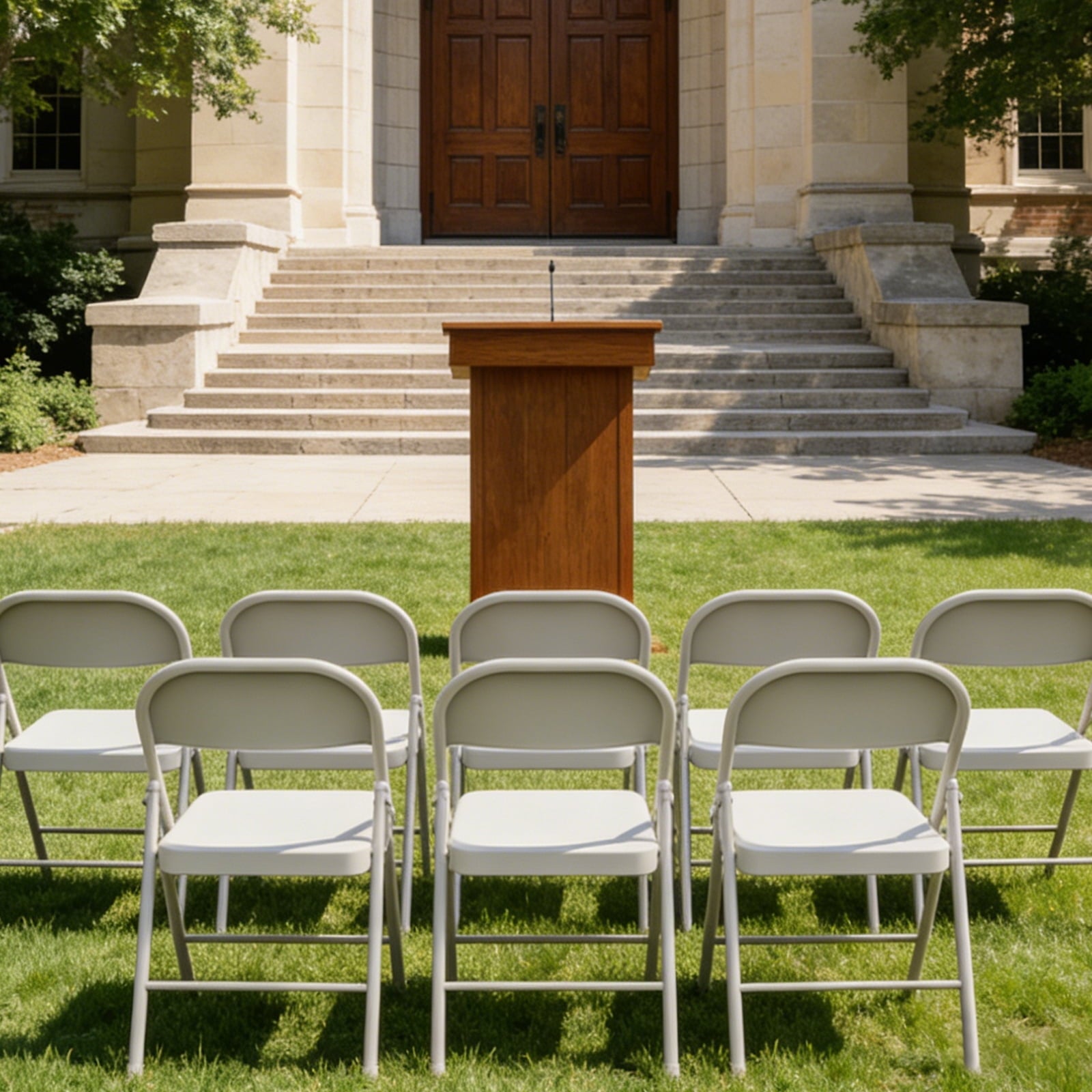 HaiNova All Iron Steel Folding Chair 4 Pack,Durable Portable,Capacity 350 lbs, Indoor/Outdoor Dual-Use Seating for Various Occasions, Khaki