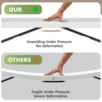 8ft Folding Table, Heavy Duty Plastic Card Table with Foldable Legs