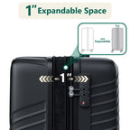 20 Inch Carry On Luggage, ABS Hardside Suitcase with Spinner Wheels, Airline-Approved Cabin Luggage with TSA Security Lock, Expandable Travel Suitcase for Flights, Business Trips & Weekend Vacations