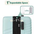 Luggage Sets 3 Piece, ABS Hardside Suitcase Set (20/24/28) with Spinner Wheels, TSA Security Lock, Airline-Approved Carry-On & Lightweight Large Checked Luggage for Business, Travel, Family Vacations
