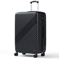 WASUHE 24" Hardside Medium Checked Expandable Luggage,Hardshell Suitcase With Divider Pockets,Four 360-Spinner Wheels,Expandable For Up to 15% More Space,With Scratch-Resistant Surface,Black